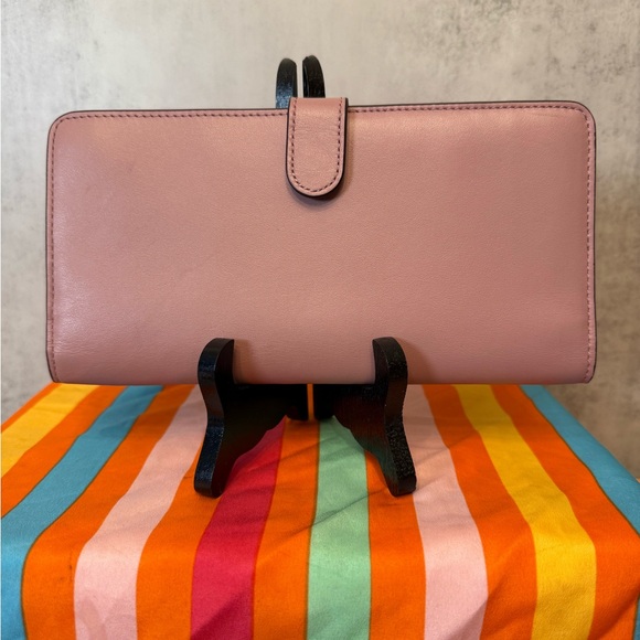 Coach Smooth Leather Skinny Wallet in Dusty Pink - Picture 3 of 10